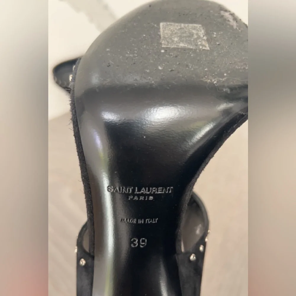 Saint Laurent black studded mule heels – size US 8.5 - Picture 6 of 6